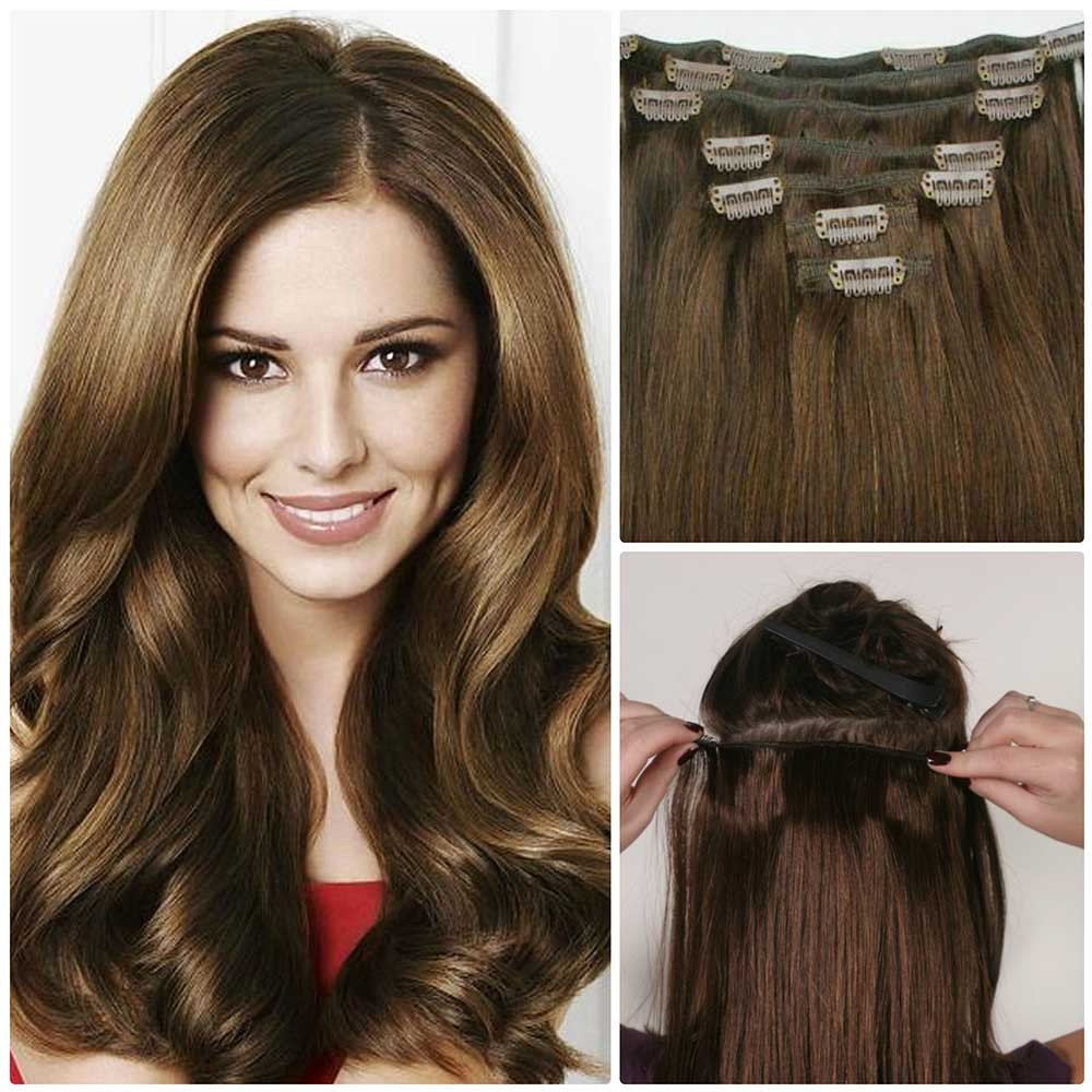Idolra Affordable Real Remy Human Hair Extensions Clip In Full Head